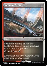 Spectator Seating (Foil Etched) — Commander Masters