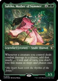 Sakiko, Mother of Summer (Foil Etched) — Commander Masters