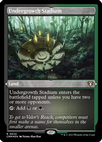 Undergrowth Stadium (Foil Etched) — Commander Masters