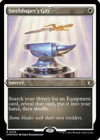 Steelshaper's Gift (Foil Etched) — Commander Masters