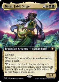Narci, Fable Singer (Extended Art) — Commander Masters