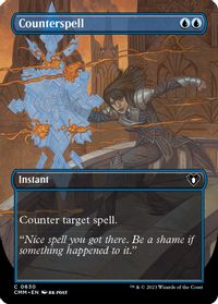 Counterspell (Borderless) — Commander Masters