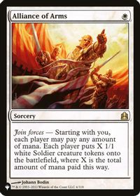 Alliance of Arms — The List Reprints