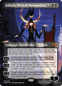 Ashiok, Wicked Manipulator (Borderless) — Wilds of Eldraine