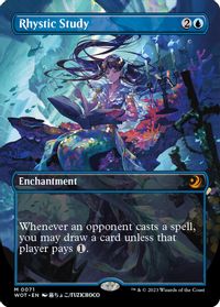 Rhystic Study (Anime Borderless) — Wilds of Eldraine: Enchanting Tales