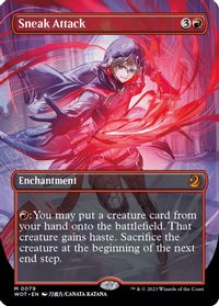 Sneak Attack (Anime Borderless) — Wilds of Eldraine: Enchanting Tales
