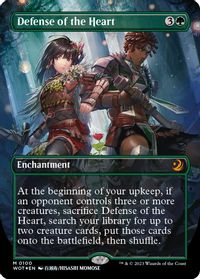 Defense of the Heart (Anime Borderless) (Confetti Foil) — Wilds of Eldraine: Enchanting Tales