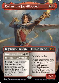 Kellan, the Fae-Blooded (Borderless) — Wilds of Eldraine