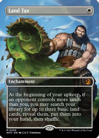 Land Tax (Anime Borderless) — Wilds of Eldraine: Enchanting Tales