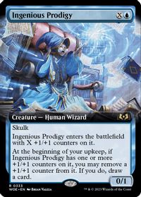 Ingenious Prodigy (Extended Art) — Wilds of Eldraine