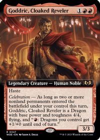 Goddric, Cloaked Reveler (Extended Art) — Wilds of Eldraine