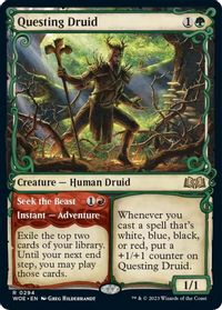Questing Druid (Showcase) — Wilds of Eldraine