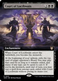 Court of Locthwain (Extended Art) — Commander: Wilds of Eldraine