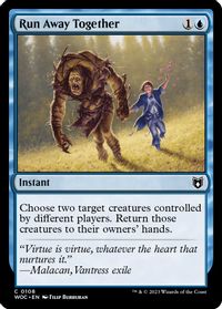 Run Away Together — Commander: Wilds of Eldraine