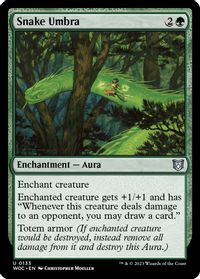 Snake Umbra — Commander: Wilds of Eldraine