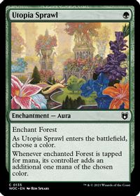 Utopia Sprawl — Commander: Wilds of Eldraine