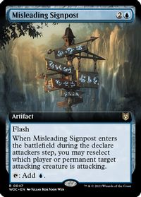 Misleading Signpost (Extended Art) — Commander: Wilds of Eldraine