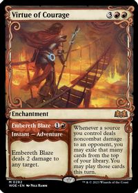 Virtue of Courage (Showcase) — Wilds of Eldraine