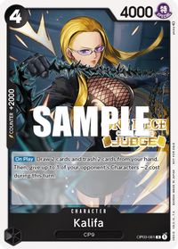 Kalifa (Judge Pack Vol. 2) — One Piece Promotion Cards