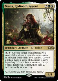 Yenna, Redtooth Regent — Prerelease Cards