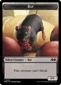 Rat Token — Wilds of Eldraine
