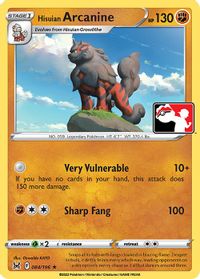 Hisuian Arcanine — Prize Pack Series Cards