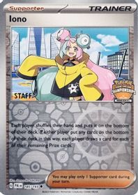 Iono - 185/193 (Regional Championships) [Staff] — League & Championship Cards