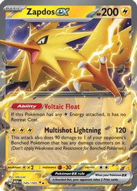 Zapdos ex - 145/165 — SV: Scarlet & Violet 151
