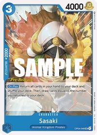 Sasaki — Kingdoms of Intrigue Pre-Release Cards