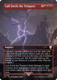 Call Forth the Tempest (Borderless) — Commander: The Lord of the Rings: Tales of Middle-earth