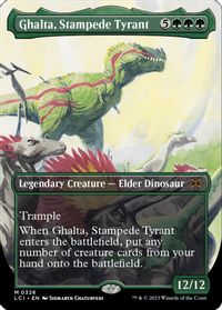 Ghalta, Stampede Tyrant (Borderless) — The Lost Caverns of Ixalan