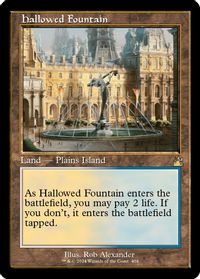 Hallowed Fountain (Retro Frame) — Ravnica Remastered
