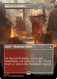 Sacred Foundry (Borderless) — Ravnica Remastered