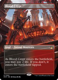 Blood Crypt (Borderless) — Ravnica Remastered