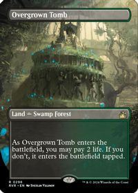 Overgrown Tomb (Borderless) — Ravnica Remastered