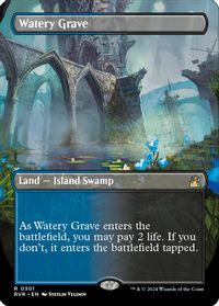 Watery Grave (Borderless) — Ravnica Remastered