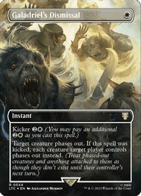 Galadriel's Dismissal (Borderless) (Surge Foil) — Commander: The Lord of the Rings: Tales of Middle-earth