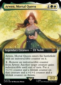 Arwen, Mortal Queen (Extended Art) (Surge Foil) — Universes Beyond: The Lord of the Rings: Tales of Middle-earth