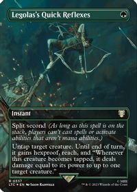 Legolas's Quick Reflexes (Borderless) (Surge Foil) — Commander: The Lord of the Rings: Tales of Middle-earth