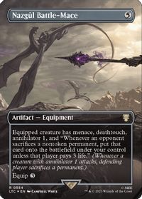 Nazgul Battle-Mace (Borderless) (Surge Foil) — Commander: The Lord of the Rings: Tales of Middle-earth