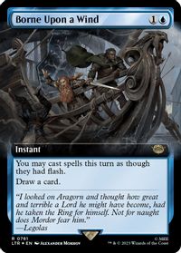 Borne Upon a Wind (Extended Art) (Surge Foil) — Universes Beyond: The Lord of the Rings: Tales of Middle-earth