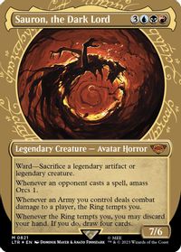 Sauron, the Dark Lord (Showcase) (Surge Foil) — Universes Beyond: The Lord of the Rings: Tales of Middle-earth