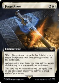 Forge Anew (Extended Art) (Surge Foil) — Universes Beyond: The Lord of the Rings: Tales of Middle-earth