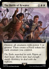 The Battle of Bywater (Extended Art) (Surge Foil) — Universes Beyond: The Lord of the Rings: Tales of Middle-earth