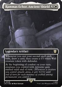 Rammas Echor, Ancient Shield (Borderless) (Surge Foil) — Commander: The Lord of the Rings: Tales of Middle-earth