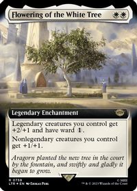Flowering of the White Tree (Extended Art) (Surge Foil) — Universes Beyond: The Lord of the Rings: Tales of Middle-earth