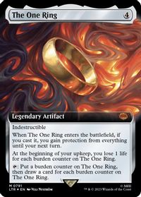 The One Ring (Extended Art) (Surge Foil) — Universes Beyond: The Lord of the Rings: Tales of Middle-earth