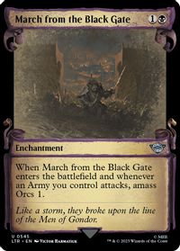 March from the Black Gate (Showcase Scrolls) — Universes Beyond: The Lord of the Rings: Tales of Middle-earth