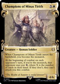 Champions of Minas Tirith (Showcase Scrolls) — Commander: The Lord of the Rings: Tales of Middle-earth