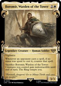 Boromir, Warden of the Tower (Showcase Scrolls) — Universes Beyond: The Lord of the Rings: Tales of Middle-earth